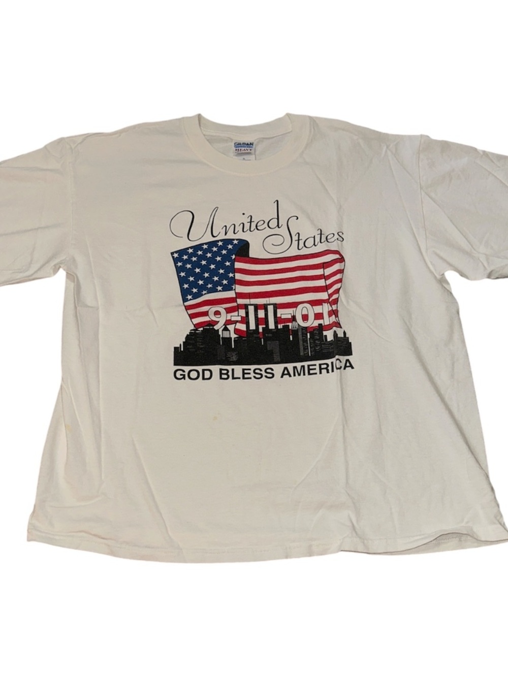 Vintage United States New York 9 / 11 / 2001 Patriotic 911 Flag Shirt